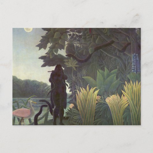 アンリ・ルソー葉書によるスネークシャーマー ポストカード (正面)