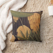 アンリ・ルソー著オレンジが付いているバナナの木のジャングル クッション (ブランケット)