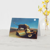 アンリ・ルソー著"睡眠のジプシー" カード (黄色い花)