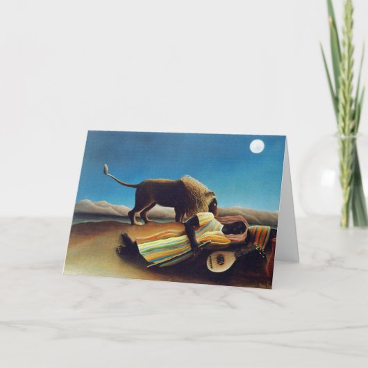 アンリ・ルソー著"睡眠のジプシー" カード (正面)