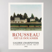 アンリ・ルソー風景と4人の漁師アートPr ポスター (正面)