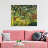 アンリ・ルソー - びっくり！ キャンバスプリント (インサイチュ (リビング))
