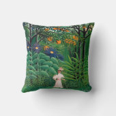 アンリ・ルソー - エキゾチックな森を歩く女 クッション (裏面)