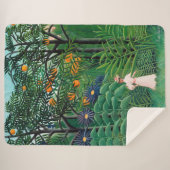 アンリ・ルソー - エキゾチックな森を歩く女 シェルパブランケット (正面(横))