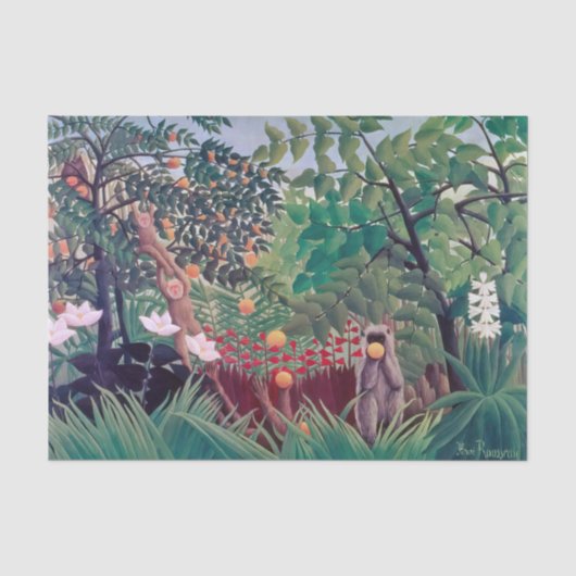 アンリ・ルソー - エキゾチックな風景 薄葉紙 (正面)