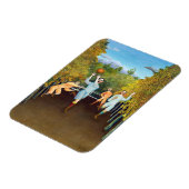 アンリ・ルソー - サッカー選手たち マグネット (左側)