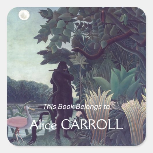 アンリ・ルソー – ザスネークシャーマー スクエアシール (正面)