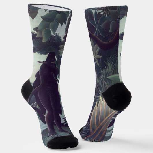 アンリ・ルソー – ザスネークシャーマー ソックス (傾斜あり)