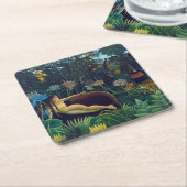 アンリ・ルソー – ザ・ドリーム/ルレベ スクエアペーパーコースター (アングル)