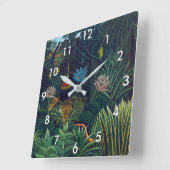 アンリ・ルソー – ザ・ドリーム/ルレベ スクエア壁時計 (傾斜)