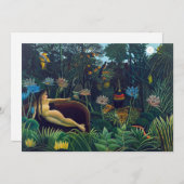 アンリ・ルソー – ザ・ドリーム/ルレベ 招待状 (正面/裏面)