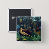 アンリ・ルソー – ザ・ドリーム/ルレベ 缶バッジ (正面&裏面)