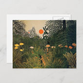 アンリ・ルソー- ジャガーに襲われる黒人 ポストカード (正面/裏面)