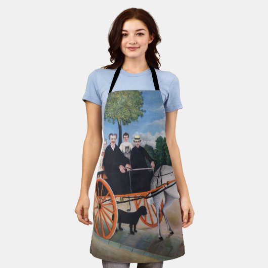 アンリ・ルソー - ジュニエおやじのカート エプロン (着用した状態)