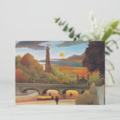 アンリ・ルソー – セーヌとエッフェルタワーinサンセット サンキューカード (スタンド正面)