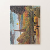 アンリ・ルソー – セーヌとエッフェルタワーinサンセット ジグソーパズル (縦)