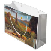 アンリ・ルソー – セーヌとエッフェルタワーinサンセット ラージペーパーバッグ (裏面アングル)