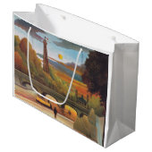 アンリ・ルソー – セーヌとエッフェルタワーinサンセット ラージペーパーバッグ (正面アングル)