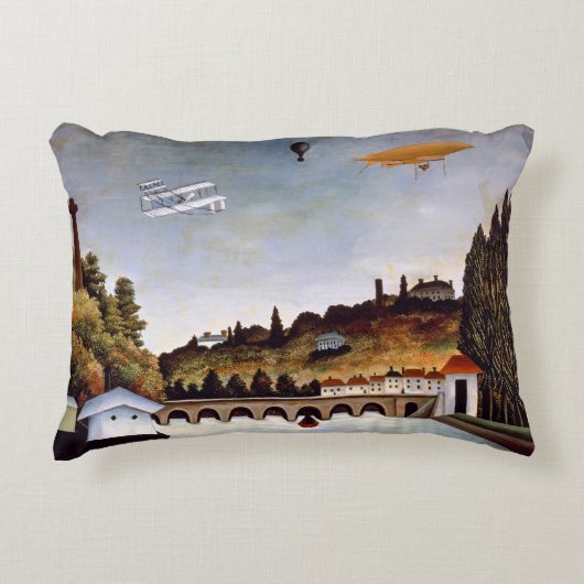 アンリ・ルソー – セーブル橋&クラマールの丘 アクセントクッション (正面)