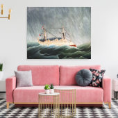 アンリ・ルソー – テンペストの船 キャンバスプリント (インサイチュ (リビング))