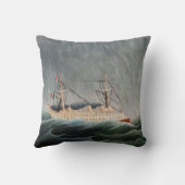 アンリ・ルソー – テンペストの船 クッション (裏面)