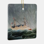 アンリ・ルソー – テンペストの船 セラミックオーナメント (右)