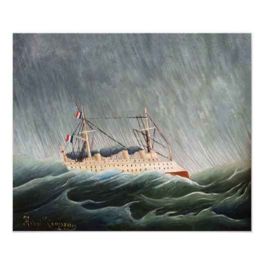 アンリ・ルソー – テンペストの船 フォトプリント            (正面)