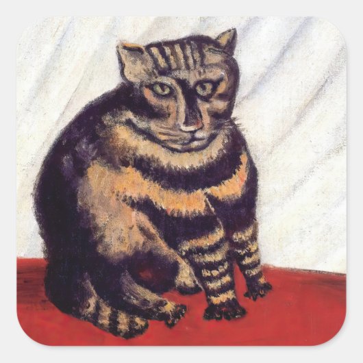 アンリ・ルソー『トラ猫』 スクエアシール (正面)