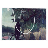 アンリ・ルソー - ヘビを操る女 ラージペーパーバッグ (裏面)