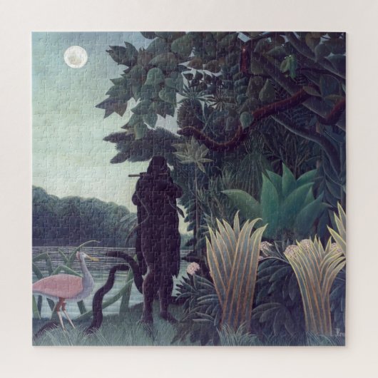 アンリ・ルソー - ヘビ使い ジグソーパズル (縦)
