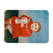 アンリ・ルソー - 人形を持つ子供 マグネット (横)