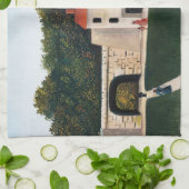 アンリ・ルソー – 公園のウォーカーズ キッチンタオル (折り畳み)