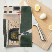 アンリ・ルソー – 公園のウォーカーズ キッチンタオル (四つ折り)