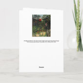 アンリ・ルソー - 密林のサルとパラボラ カード (裏面)