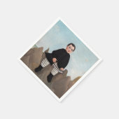 アンリ・ルソー - 岩上の少年 スタンダードカクテルナプキン (角)