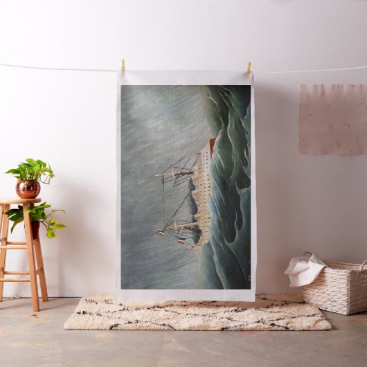 アンリ・ルソー - 嵐の船 ファブリック (インサイチュ)