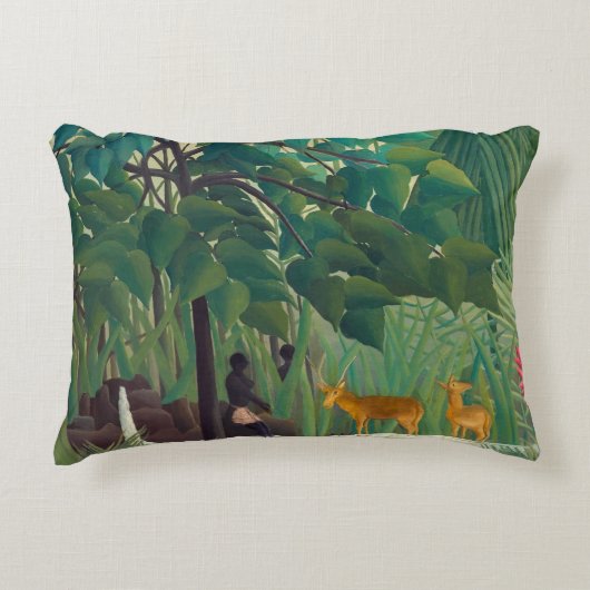 アンリ・ルソー - 滝 アクセントクッション (正面)