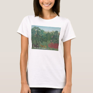 アンリ・ルソー「滝」 ヴィンテージ ファインアート Tシャツ