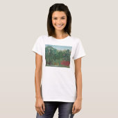 アンリ・ルソー「滝」 ヴィンテージ ファインアート Tシャツ (正面フル)