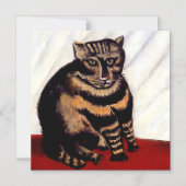アンリ・ルソー「灰色猫」 マグネット招待状 (正面)