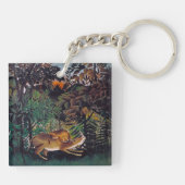 アンリ・ルソー – 空腹のライオン キーホルダー (裏面)