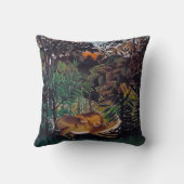 アンリ・ルソー – 空腹のライオン クッション (裏面)