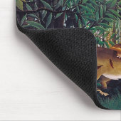 アンリ・ルソー – 空腹のライオン マウスパッド (コーナー)