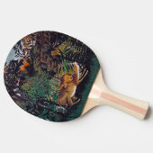アンリ・ルソー – 空腹のライオン 卓球ラケット (横)