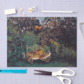 アンリ・ルソー – 空腹のライオン 薄葉紙 (クラフト)