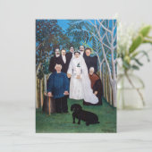 アンリ・ルソー - 結婚式の参加者たち サンキューカード (スタンド正面)