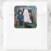 アンリ・ルソー - 結婚式の参加者たち スクエアシール (バッグ)