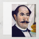 アンリ・ルソー - 自画像 招待状 (正面/裏面)