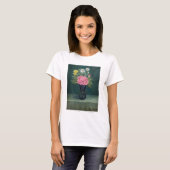 アンリ・ルソー - 花瓶のダリアとデイジー Tシャツ (正面フル)