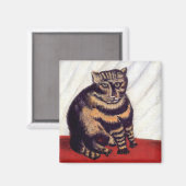 アンリ・ルソー - 虎模様の猫 マグネット (正面/裏面)